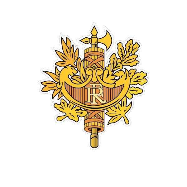 French National Emblem Sticker Decal