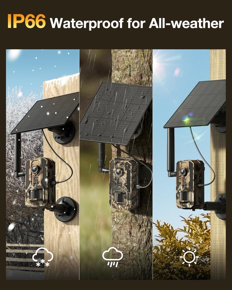 Advanced Night Vision Game Camera - 2K HD, Motion Detection & 4G Connectivity