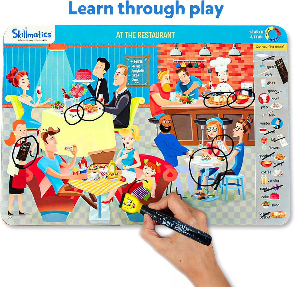 Skillmatics Search and Find Educational Game - Reusable Preschool Learning