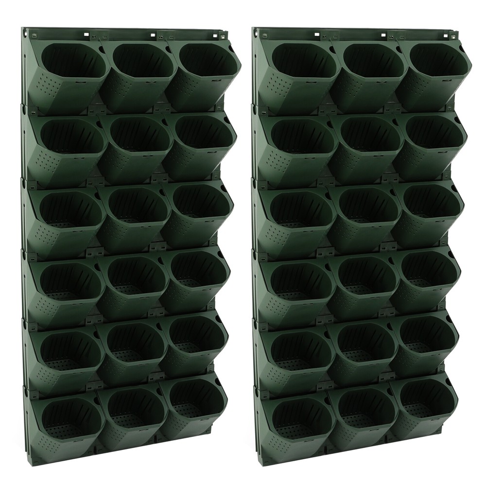 Vertical Wall Planter with 36 Pots - Space-Saving Garden Solution