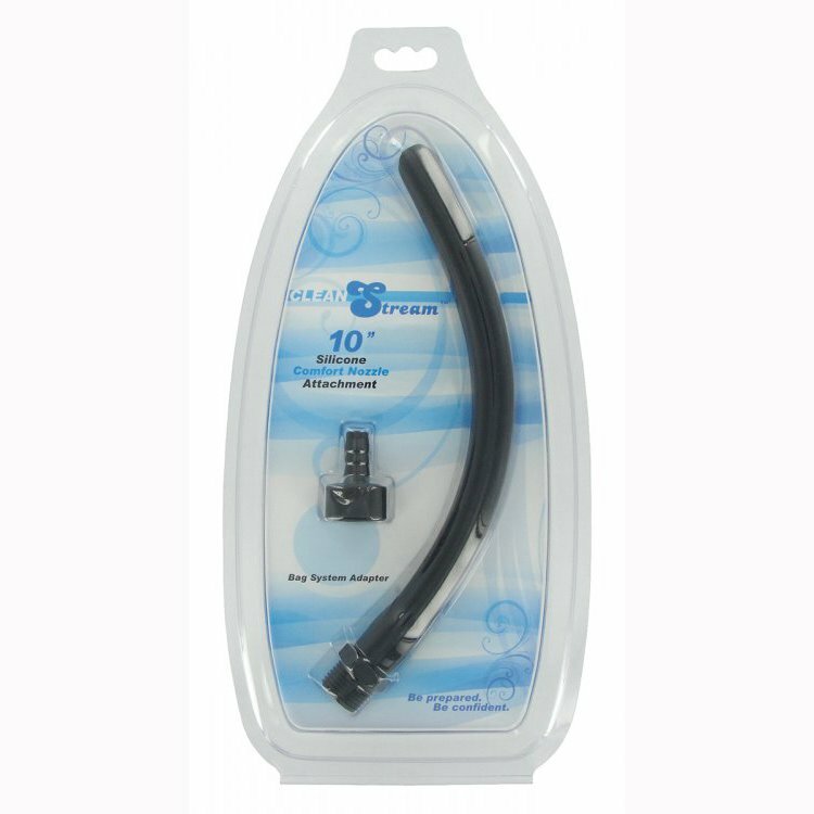 Clean Stream 10" Silicone Comfort Nozzle Attachment Enema Douche Accessory
