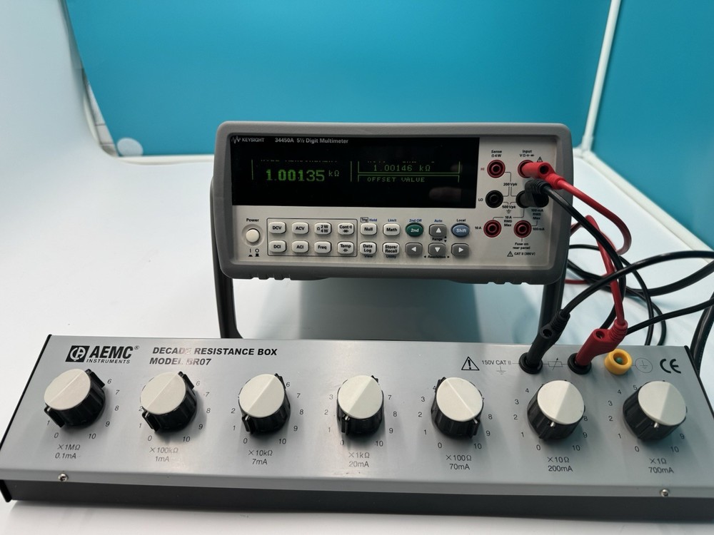 AEMC BR07 Resistance Decade Box for Calibration & Testing — 1Ω to 10MΩ