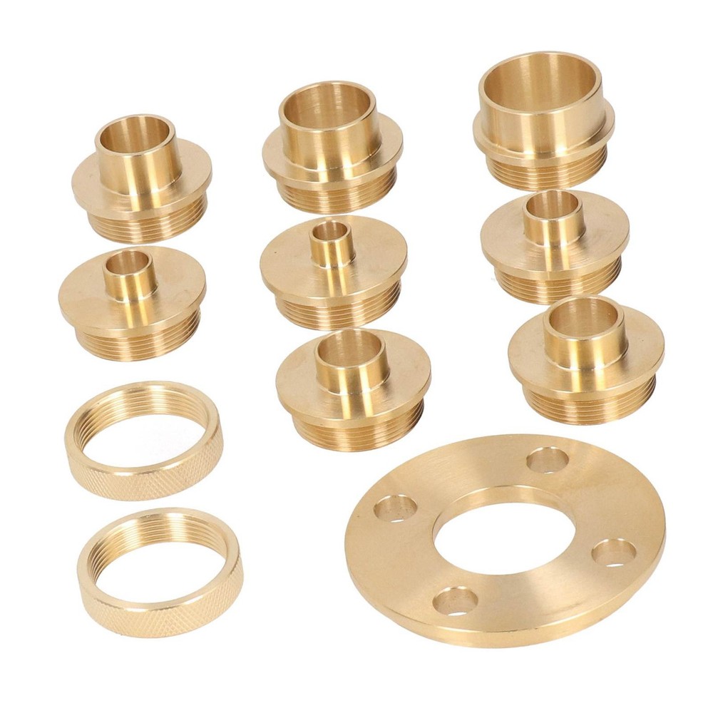 ˇTemplate Router Guides Kit With Lock Nut Adapter Template Guide Bushing Kit For