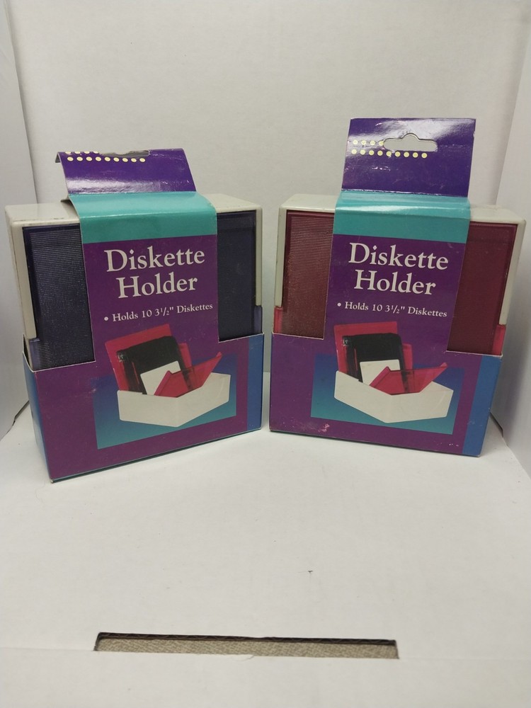 2 Diskette Holders Brand New.