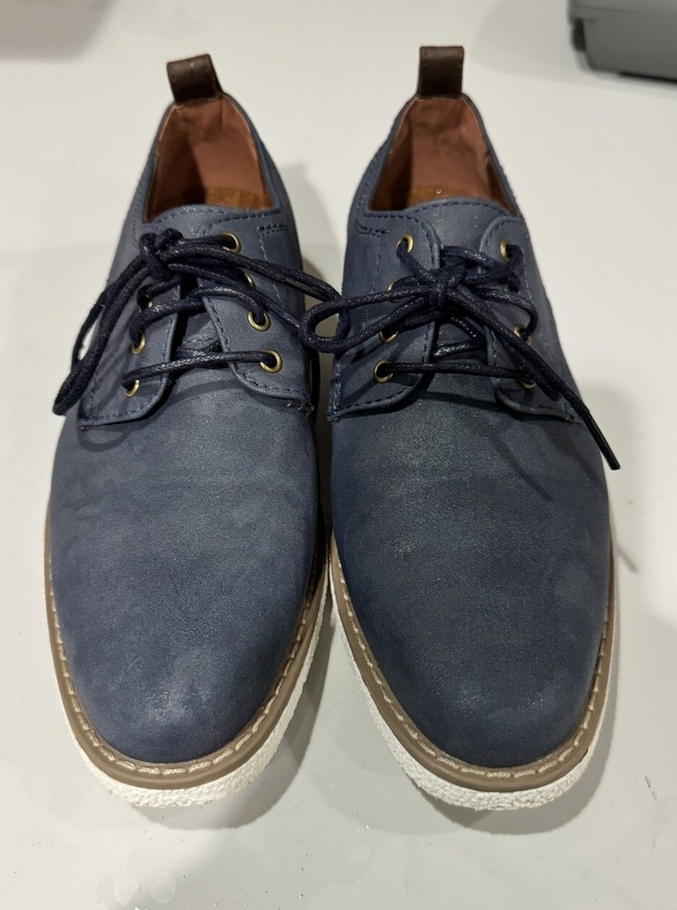 DEER STAGS SIZE 4M BLUE WITH BROWN TRIM