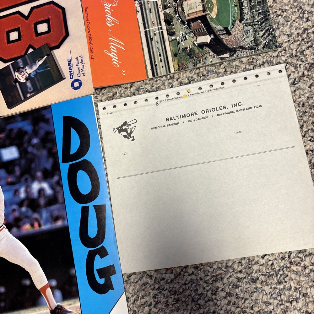 baltimore orioles 1979-1986 Program & Yearbook Lot