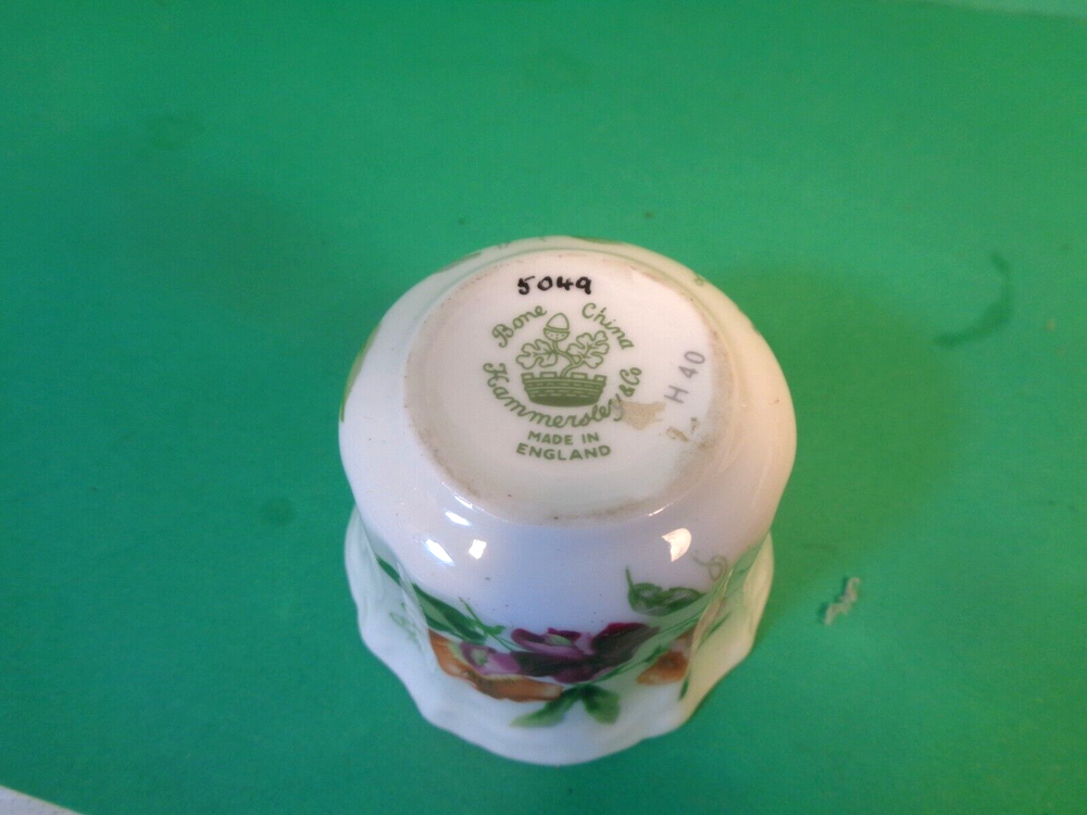 Mini Sugar Bowl & Creamer, Floral Pattern, Hammersley & Co, England (Used/EUC)
