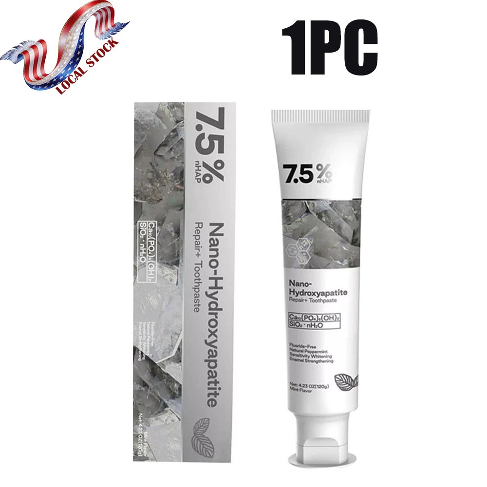 7.5% Hap Nano Hydroxyapatite Toothpaste Remove Deep Clean For Sensitive Teeth US
