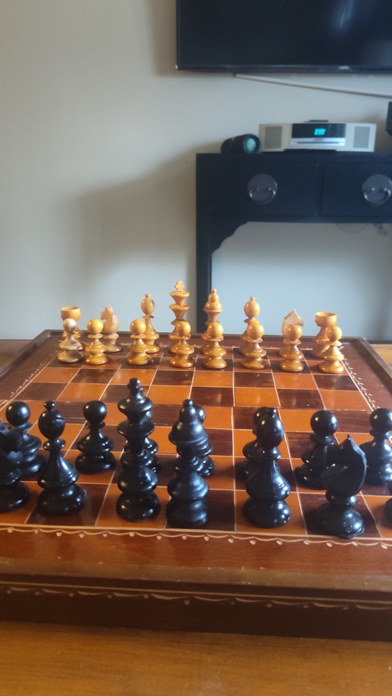 Wooden Folding Chess Game Set