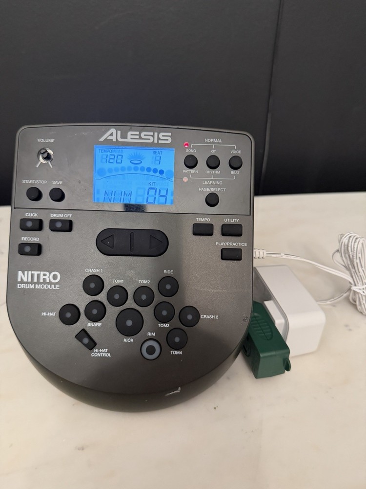 Alesis Nitro Drum Module DM7X w/ AC Power Adapter - Tested