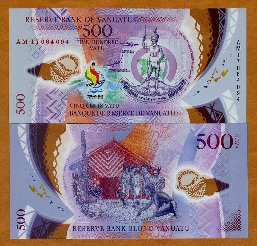 Vanuatu, 500 vatu, 2017 (2018), P-New, POLYMER, UNC Commemorative
