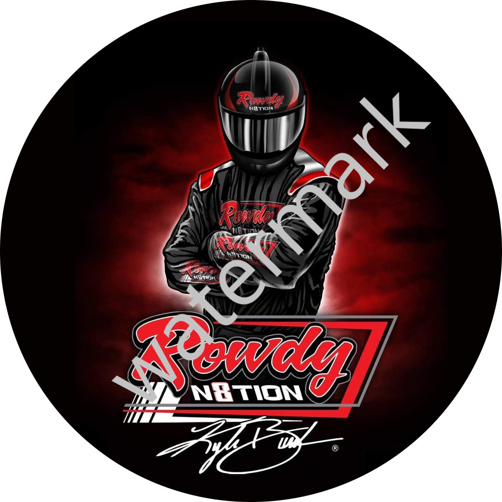 Kyle Busch Rowdy Nation Waterproof decal/sticker