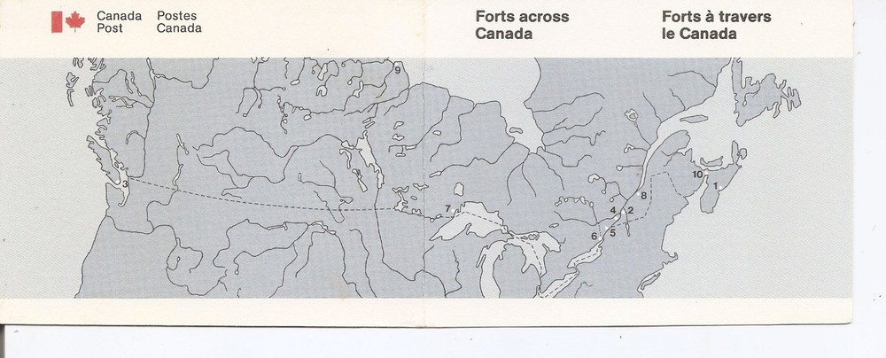 Canada Scott # BK86 Forts Across Canada. Booklet. MNH