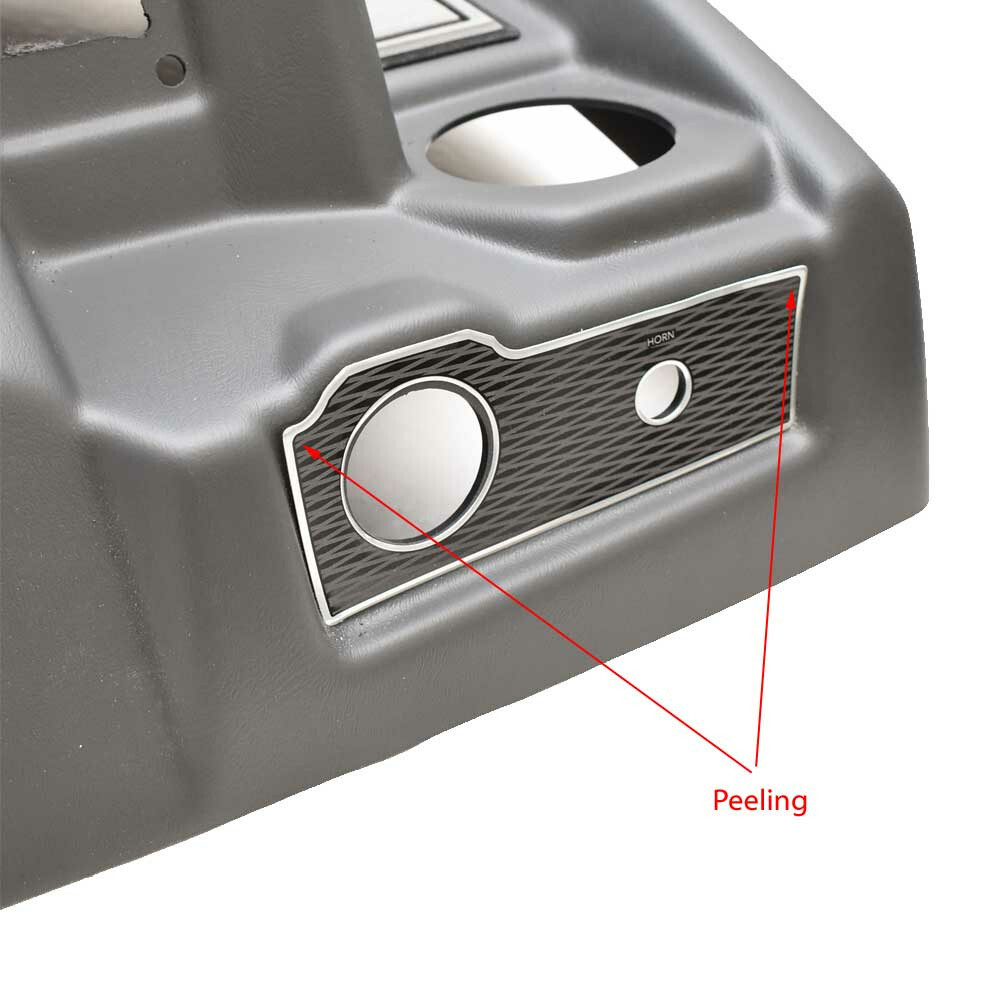 Ranger Boat Blank Dash Panel / Console 336569 | Gray / Black Plastic