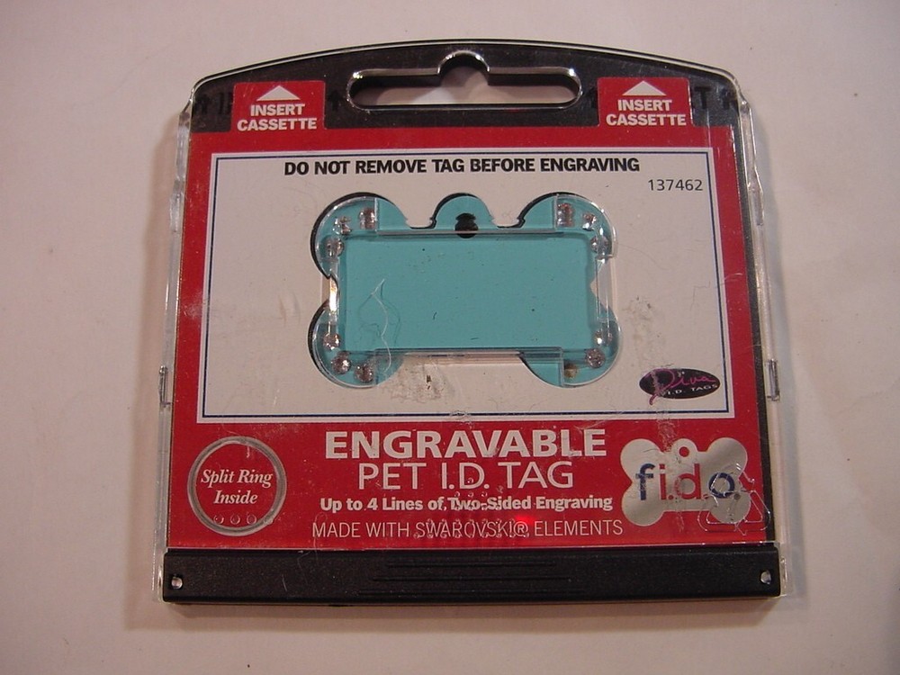 NEW - ENGRAVABLE PET I.D. TAG - DOG BONE