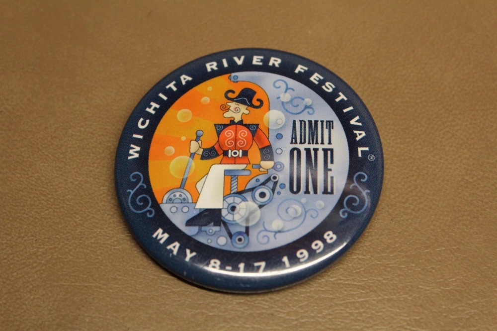 1998 Wichita River Festival Pinback Button