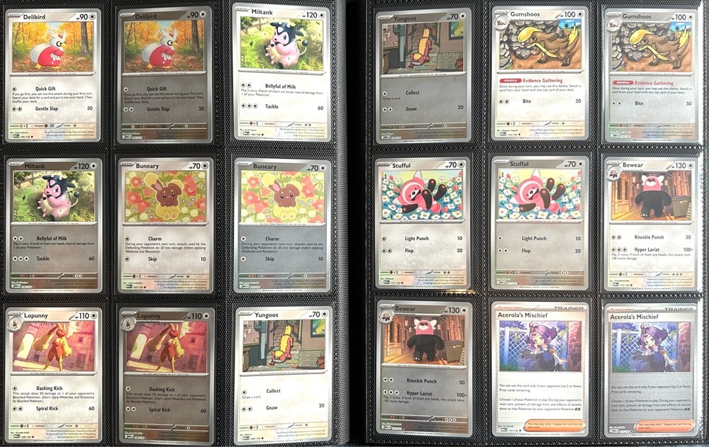 Mega Evolution Pokemon TCG Base Set with Reverse & EX - 254 Cards with Binder