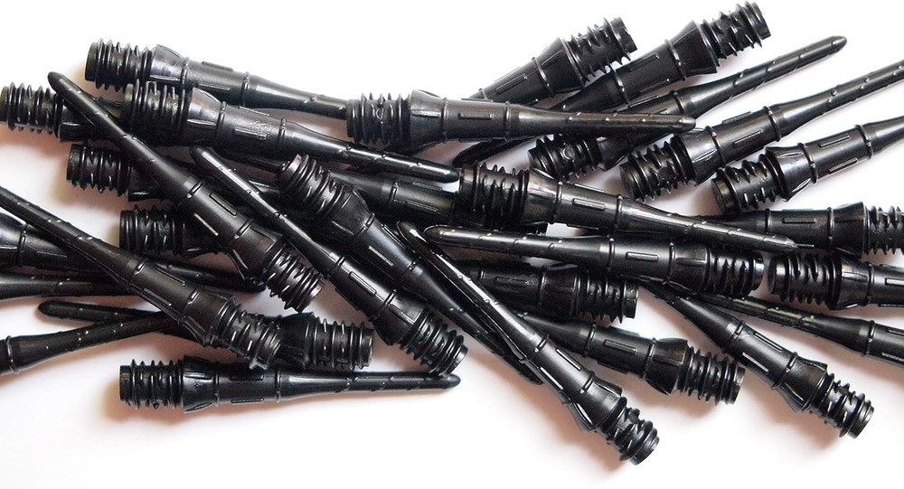 L-Style Premium Lippoint Soft Tip Dart Points – 2BA – Regular – Black – 60 Count