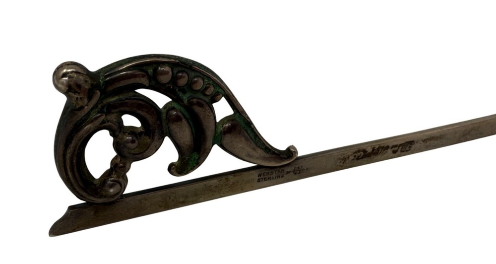 Vintage Candle Snuffer Scroll Handle Webster Sterling Silver