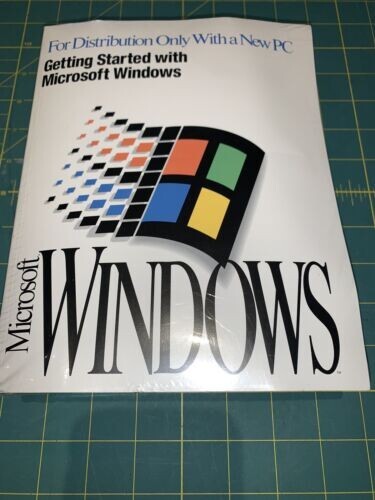 SEALED Microsoft Windows 3.1  PC User's Guide COA RARE with disks 3.5 NEW media