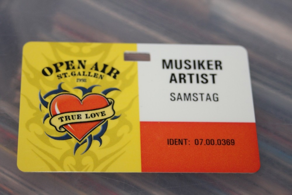 Black Sabbath Foo Fighters Guano Apes - St Gallen Plastic Backstage Pass