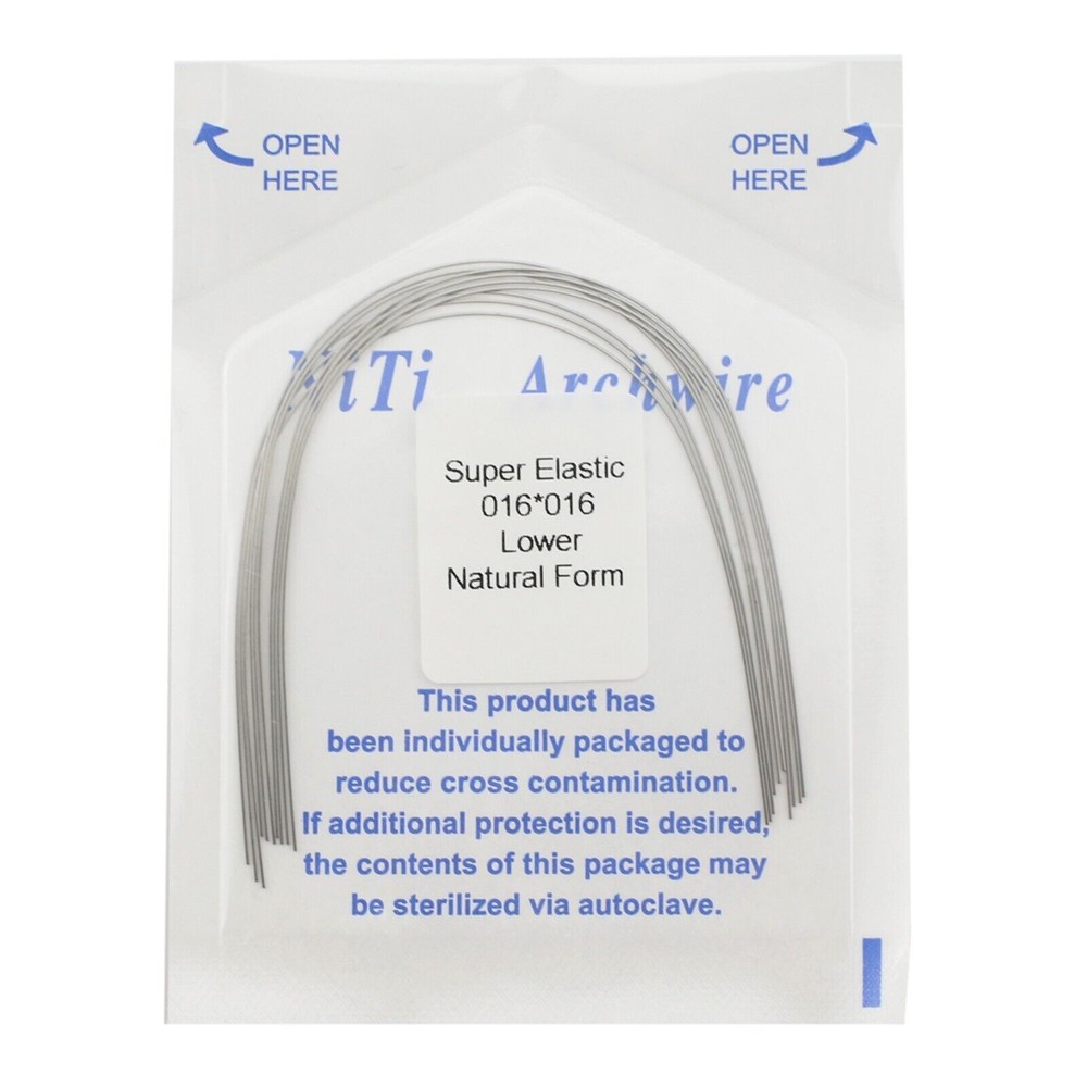 10 pcs/Pack Dental Orthodontic Super Elastic Niti Arch Wire Rectangular Nature