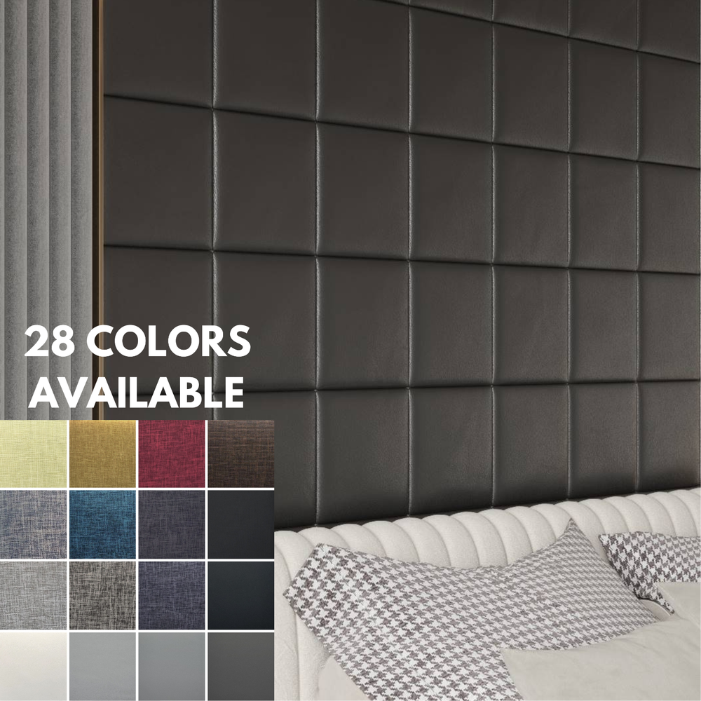 BEDROOM Wall Panel 12X12" KING QUEEN Upholstered headboard Rremovable Soft Panel