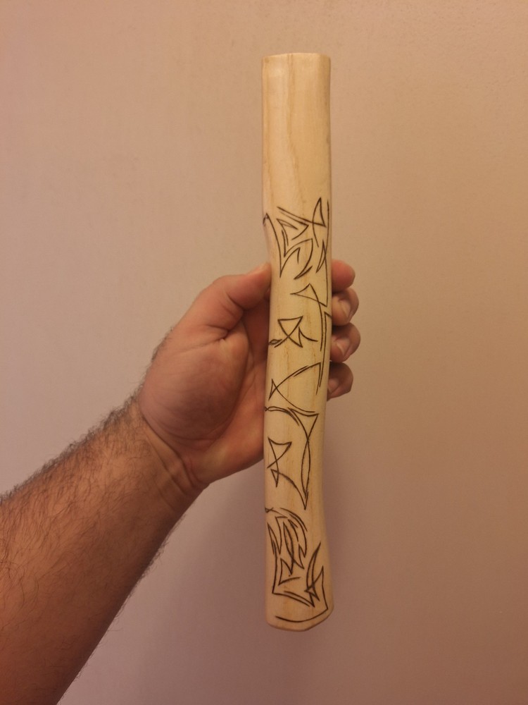 Custom Wood Burned Hatchet HANDLE