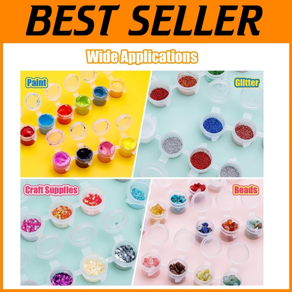 150 White Glossy Paint Pot Containers