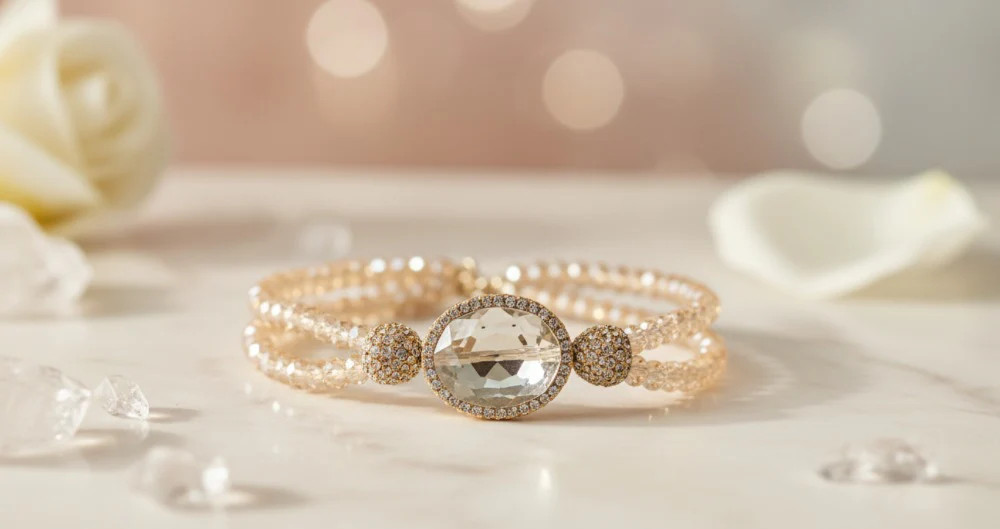 Crystal Oval Centerpiece Bracelet