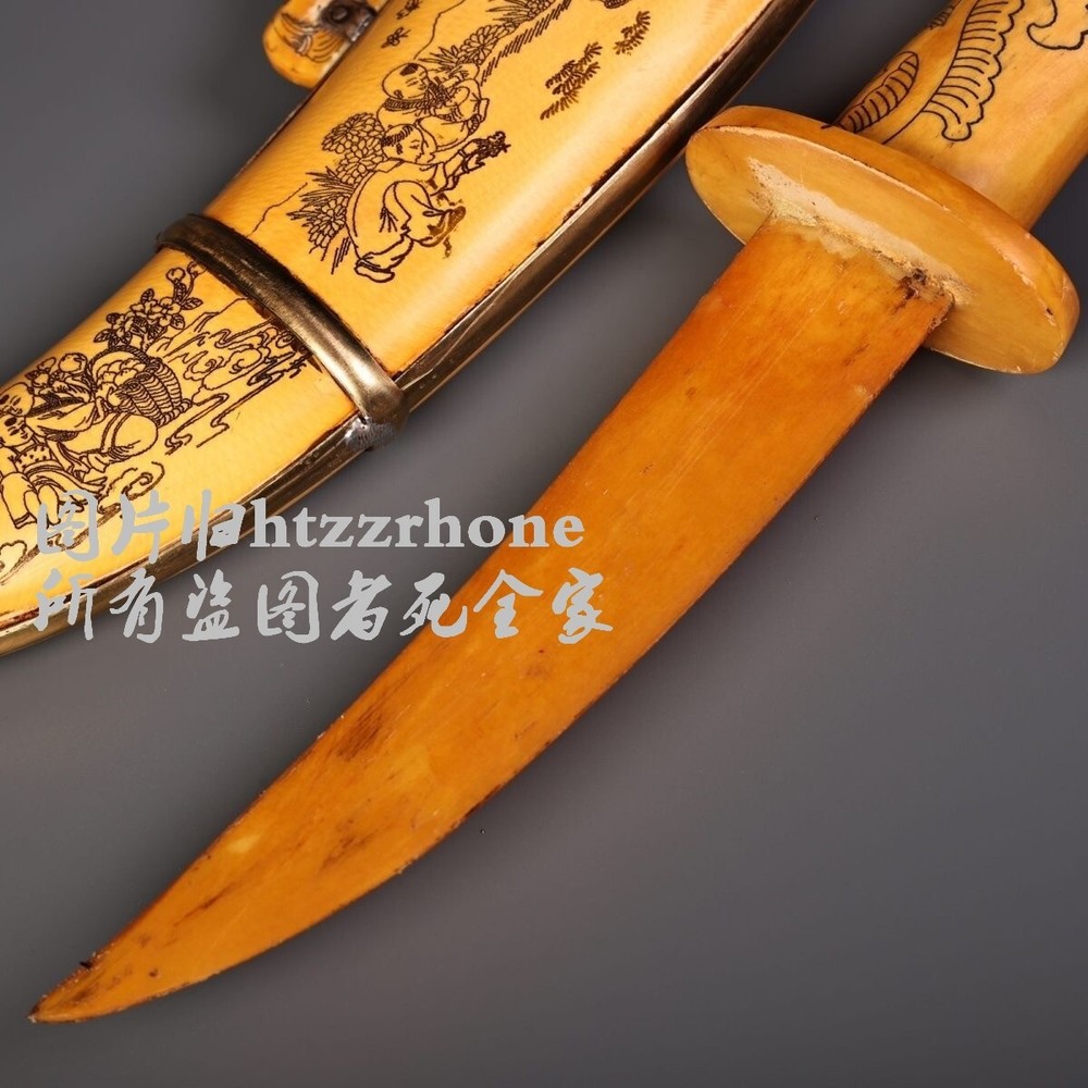 12.6" Antique Carved Home Display Collection