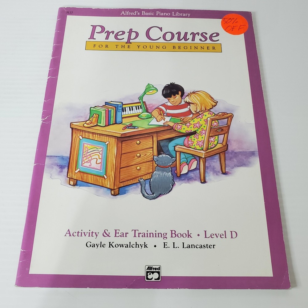 Alfred's Basic Piano Library Prep Course Activity & Ear Training Book Level D