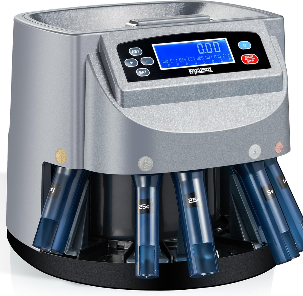 𝟐𝟎𝟐𝟓 𝐔𝐩𝐠𝐫𝐚𝐝𝐞𝐝 USD Coin Counter Machine, Professional Coin Sorter ...