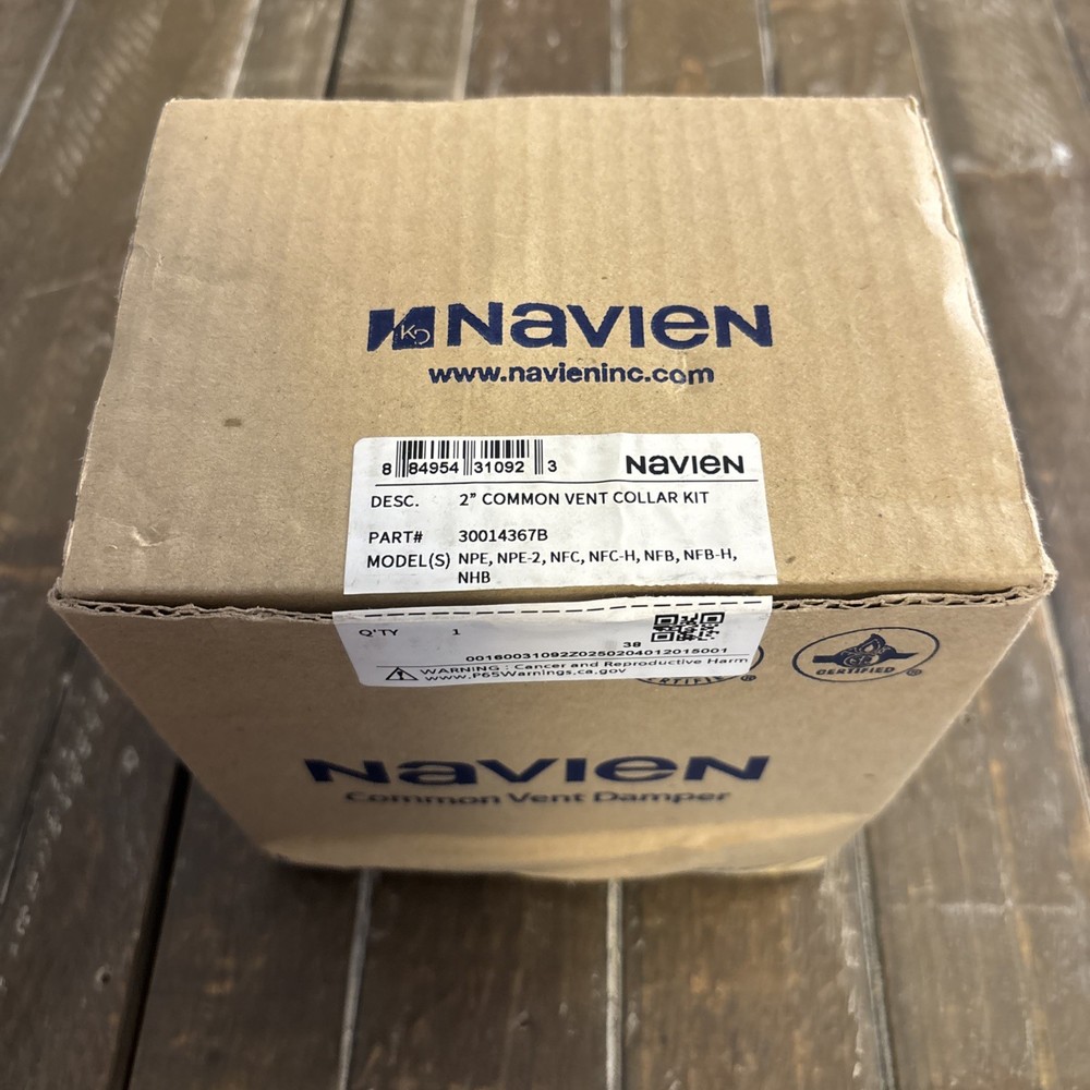 Navien 2” Common Vent Collar Kit New 30014367B