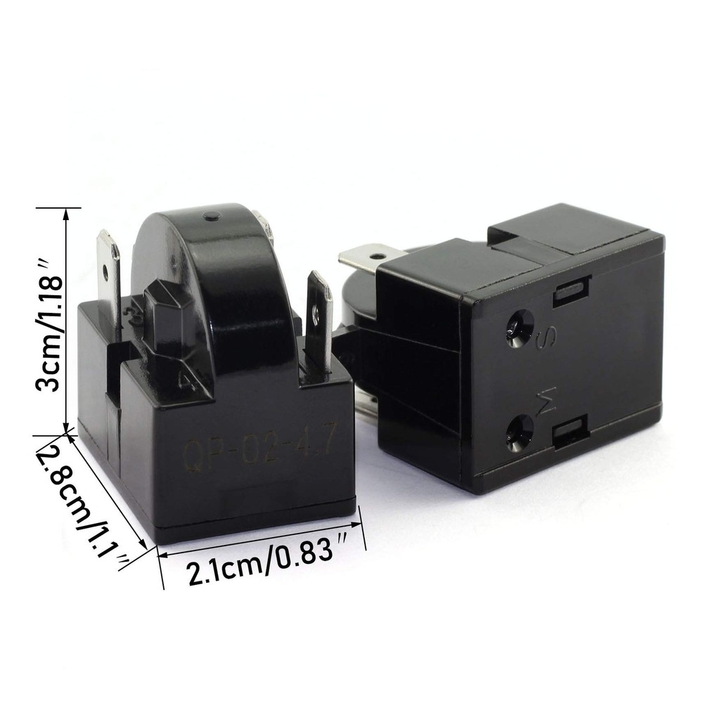 Refrigerator Compressor Relay & Overload Kit Refrigerator Starters QP2-4R7 4.7
