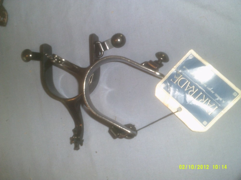 Spurs, Partrade Mens Black with Split Rowels