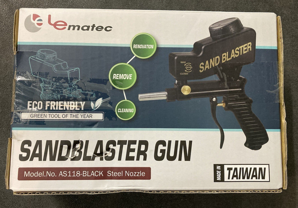 LE Lematec Sand Blaster Gun Kit, Sandblaster, Rust Remover