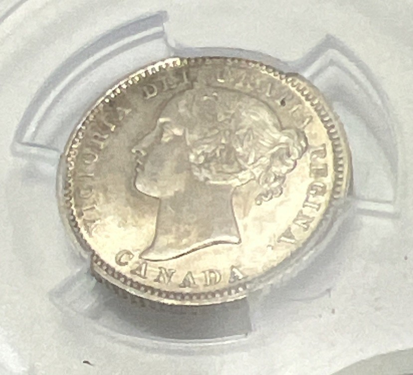 1882 H Canada 10 Cent PCGS MS62 Silver Coin