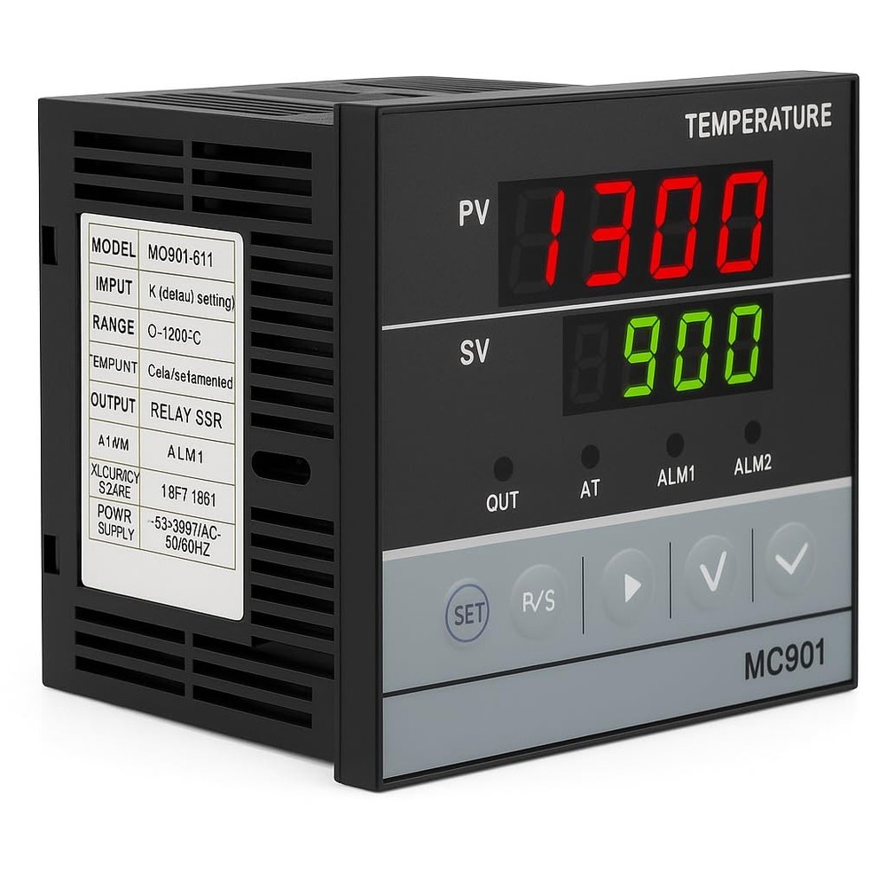 MC901 PID Temperature Controller Digital Display KType PT100 Relay SSR Output