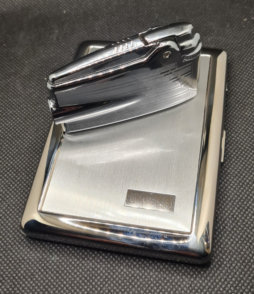 Boxed Mint Condition Ronson Varaflame & Ronson Cigarette Case Working Order