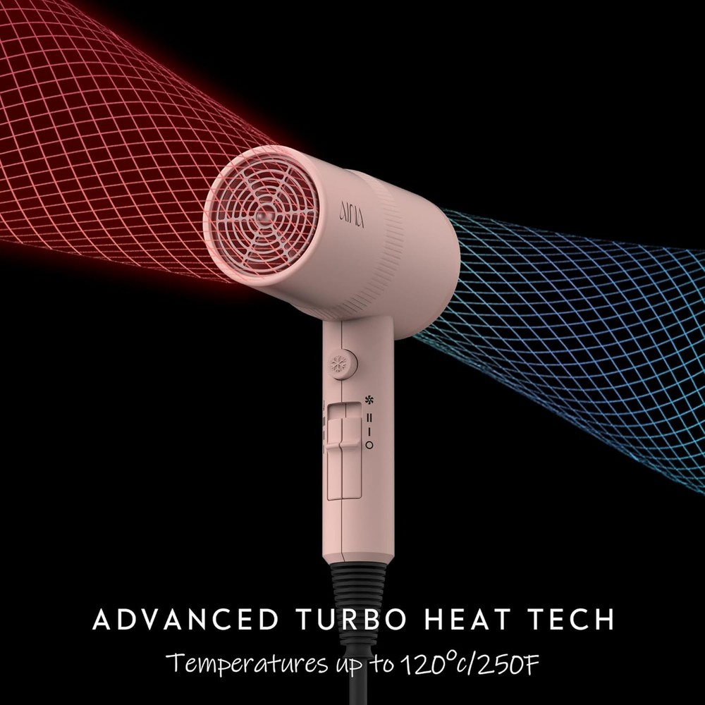 AINA Hair Dryer with Diffuser, Blow Dryer for Women | Advanced Ionic Technology,