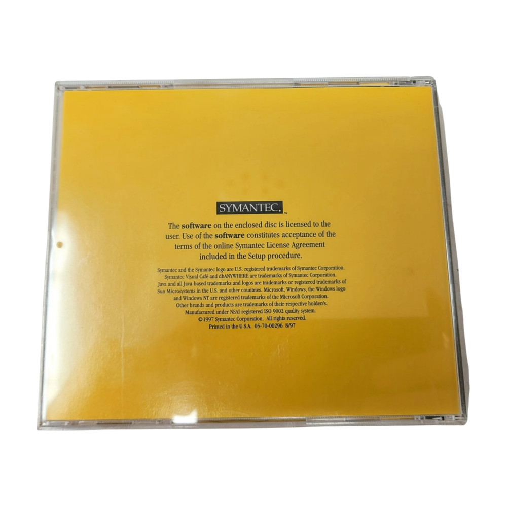 Symantec Visual Cafe for Java Database Professional Development Edition