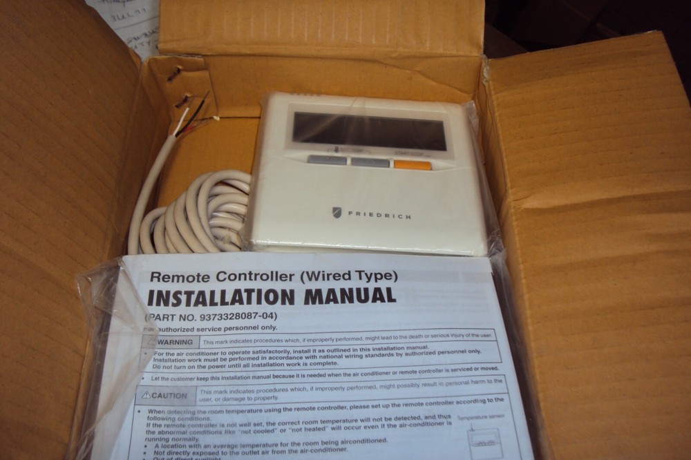 FRIEDRICH UTY-RNBLU REMOTE CONTROLLER DUCTLESS SPLIT SYSTEM ( 9373328087-04)