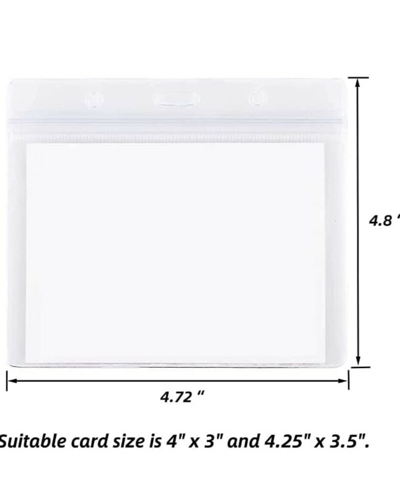 10 Pck Vaccincc/ID Card Protector.