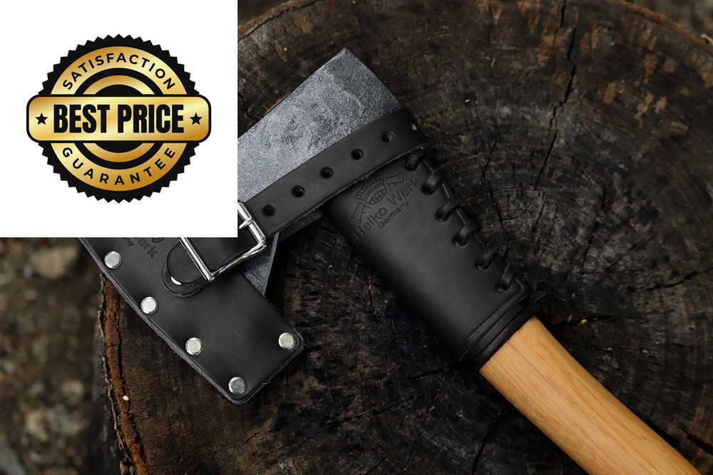 Helko Werk Leather Axe Sheath (Medium) - Geniune Medium, black