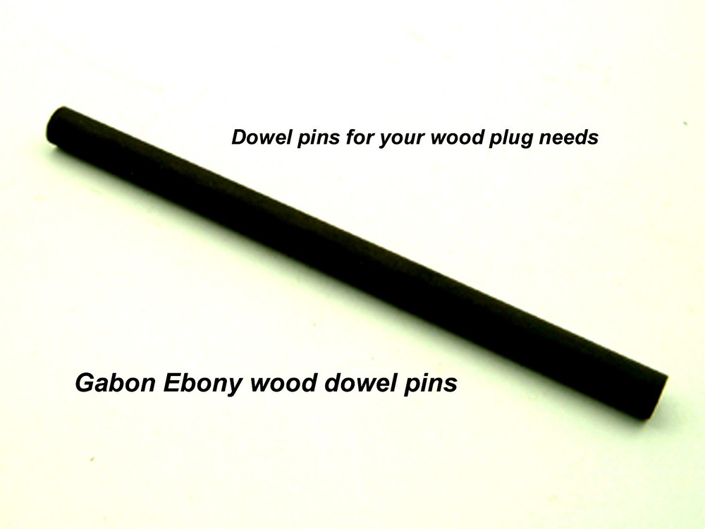 Ebony 3/8" dia. Dowel Pins #127A