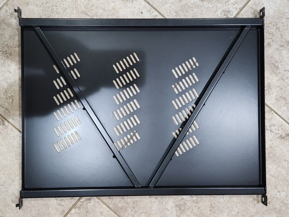 Pair of 19" Rack Mount Adjustable/Extendable Network/Keyboard Mouse Shelf Trays