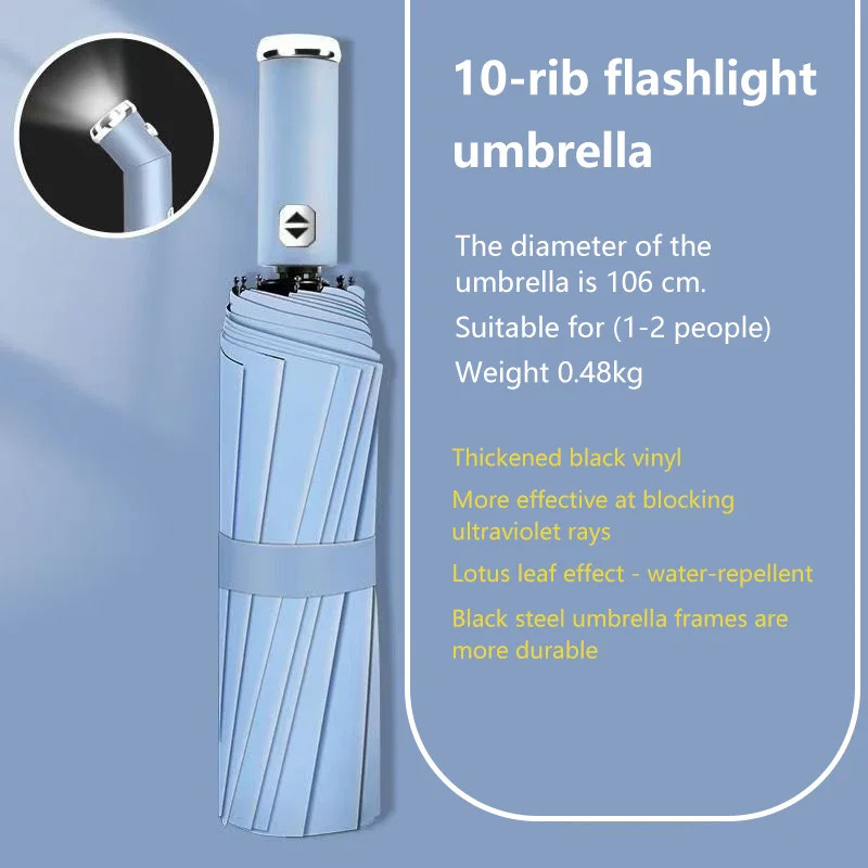 Automatic Umbrella LED Flashlight Dual-use Multifunctional Night Light