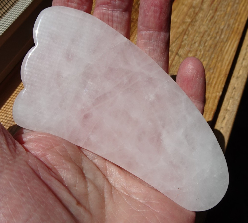Rose Quartz Gua Sha Massage Tool sc953a