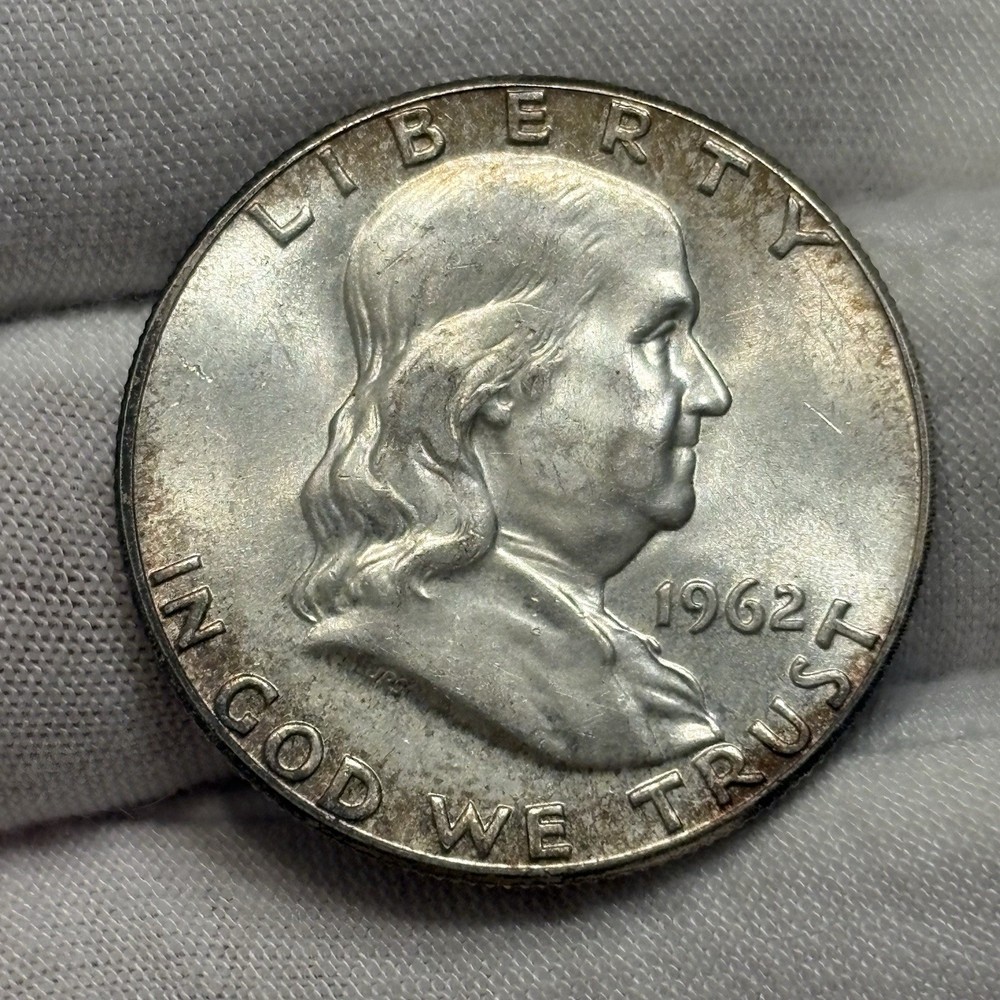 1962 50C Franklin Half Dollar Unc